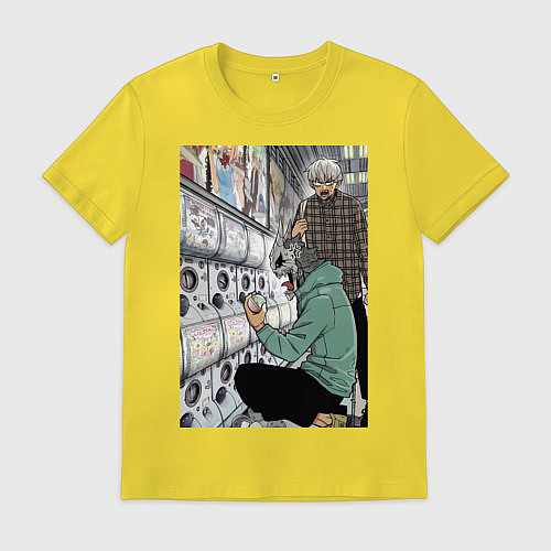 Мужская футболка Кайдзю номер восемь Кафка Хибино / Желтый – фото 1
