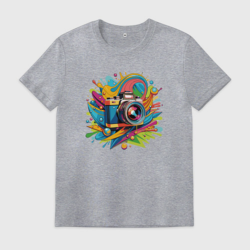 Мужская футболка Искусство фотографии / Меланж – фото 1