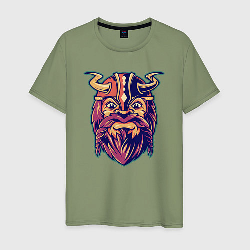 Мужская футболка Viking warrior / Авокадо – фото 1