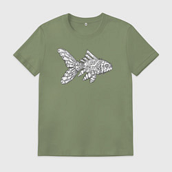 Мужская футболка Механическая рыбка