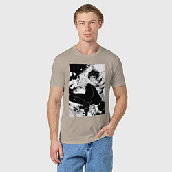 Футболка хлопковая мужская Магическая битва Юта Оккоцу мечник, цвет: миндальный — фото 2