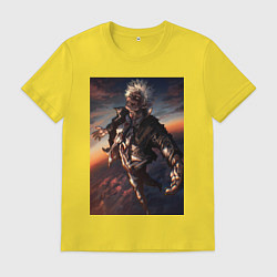 Мужская футболка Магическая битва Сатору Годзё сильнейший