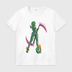 Футболка хлопковая мужская Slimegirl, цвет: белый