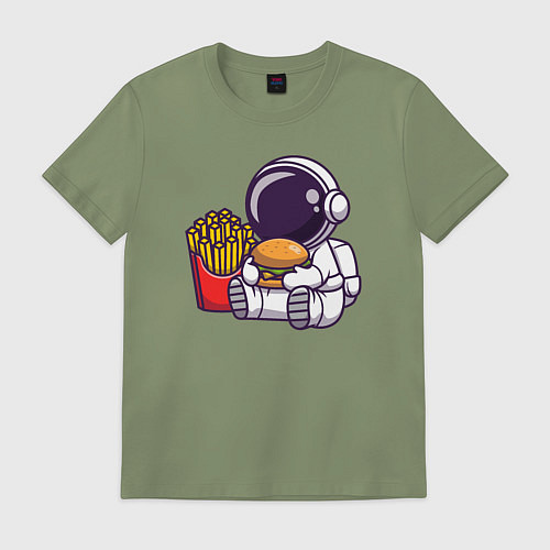 Мужская футболка Голодный космонавт / Авокадо – фото 1