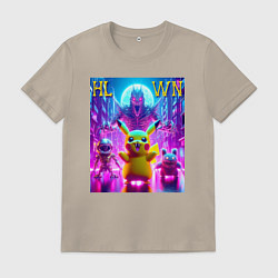 Мужская футболка Monster Pikachu - halloween fantasy