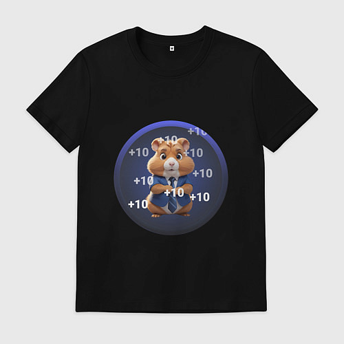 Мужская футболка Hamster Kombat / Черный – фото 1