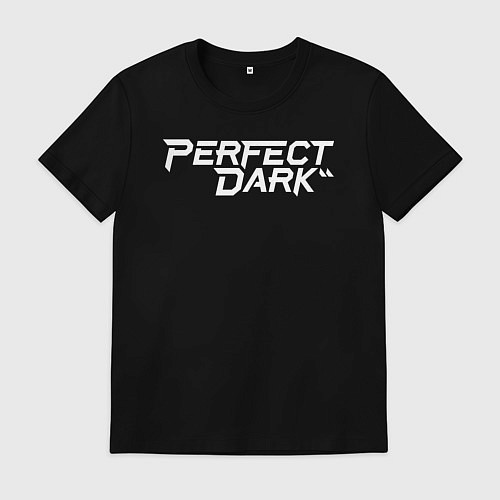 Мужская футболка Perfect dark logo / Черный – фото 1