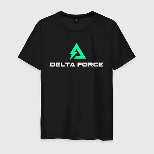 Мужская футболка Delta force hawk ops logo / Черный – фото 1