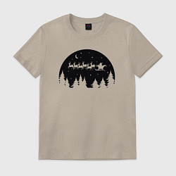 Мужская футболка Night Santa Claus