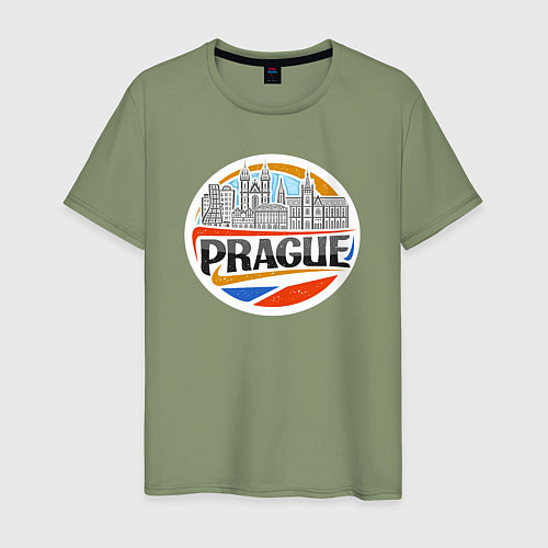 Мужская футболка Prague Czechia / Авокадо – фото 1