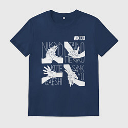 Мужская футболка Айкидо - техника захвата руки