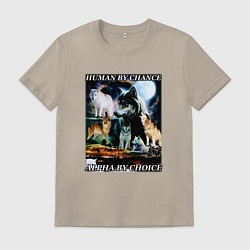 Мужская футболка Человек по шансу - альфа по выбору