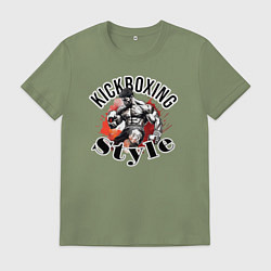 Мужская футболка Kickboxing style