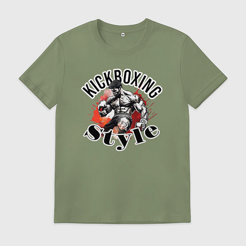 Мужская футболка Kickboxing style / Авокадо – фото 1