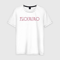 Футболка хлопковая мужская Zorro, цвет: белый