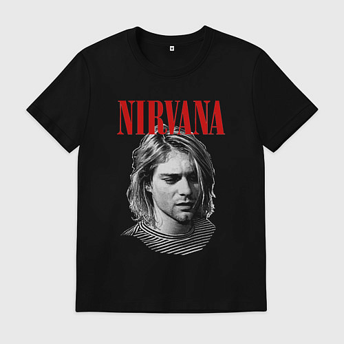 Мужская футболка Nirvana kurt donald cobain / Черный – фото 1