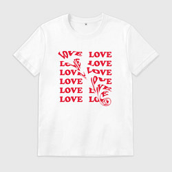 Мужская футболка Love эффект размытия