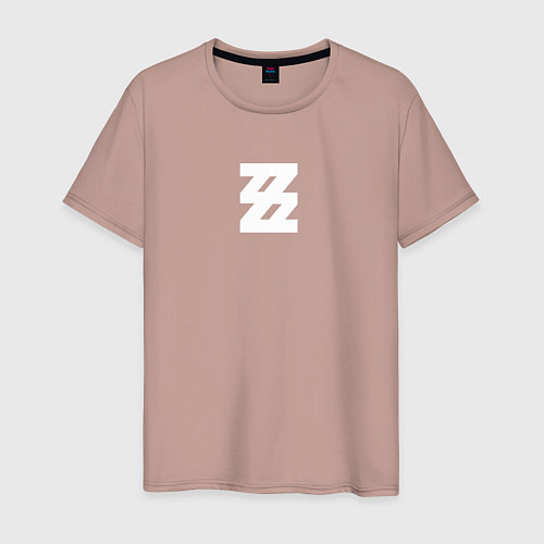 Мужская футболка Zenless Zone Zero logotype / Пыльно-розовый – фото 1