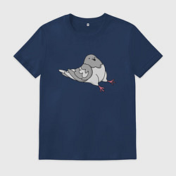 Мужская футболка Сидящий голубь