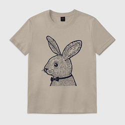 Мужская футболка Зайчик в бабочке