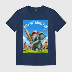 Мужская футболка Elephant - batter Oakland Athletics