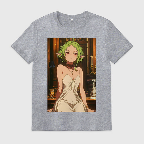 Мужская футболка Реинкарнация безработного Сильфиетта вечернее плат / Меланж – фото 1