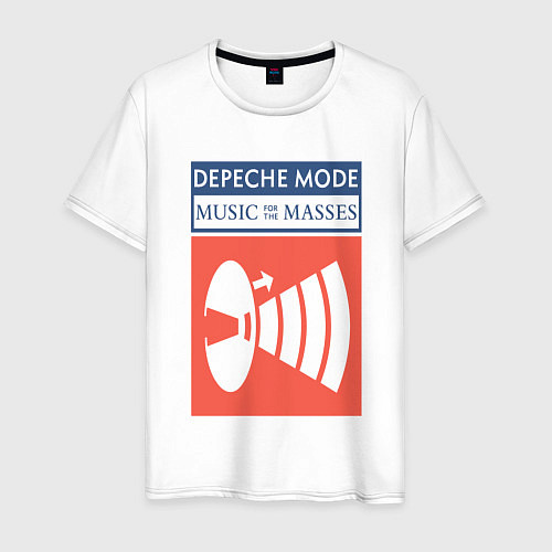 Мужская футболка Depeche Mode - Music for the masses merch / Белый – фото 1