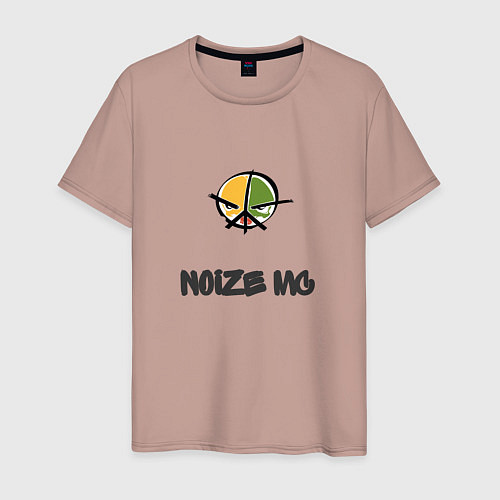 Мужская футболка Логотип Noize MC / Пыльно-розовый – фото 1