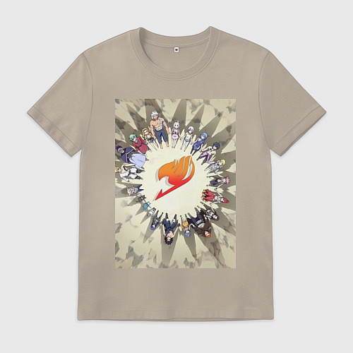 Мужская футболка Хвост Феи Люси Хартфилия / Миндальный – фото 1