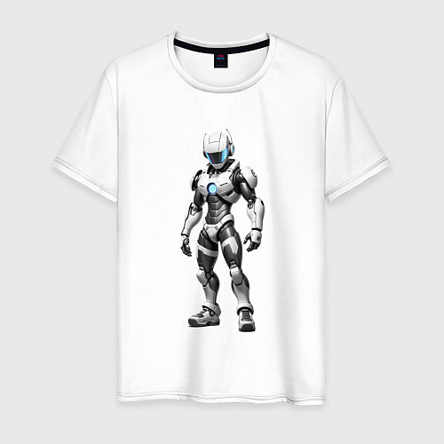 Мужская футболка Робот кибергеймер / Белый – фото 1