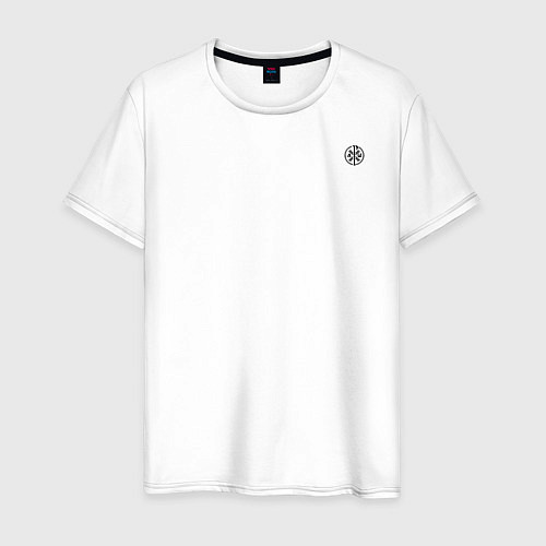 Мужская футболка Крест Царя Константина черный / Белый – фото 1