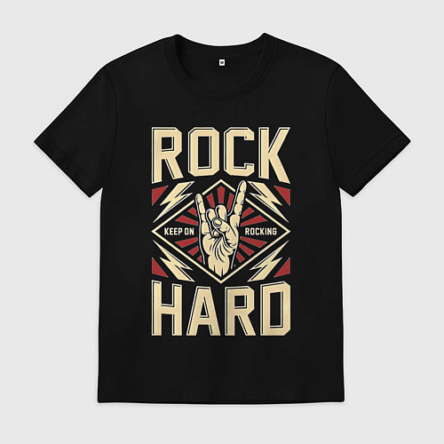 Мужская футболка Храни в себе хард рок / Черный – фото 1