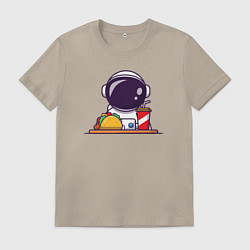 Мужская футболка Космический фастфуд