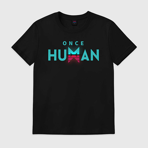 Мужская футболка Once human logo / Черный – фото 1