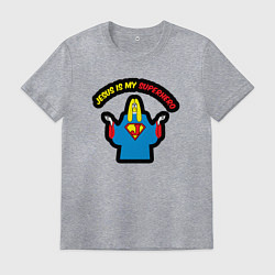 Мужская футболка Иисус мой супергерой