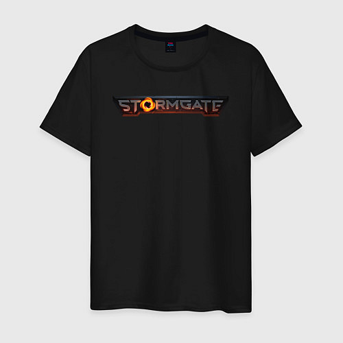 Мужская футболка Stormgate logo / Черный – фото 1