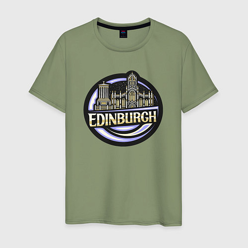 Мужская футболка Эдинбург / Авокадо – фото 1