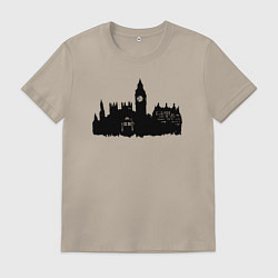 Мужская футболка Тардис и Лондон