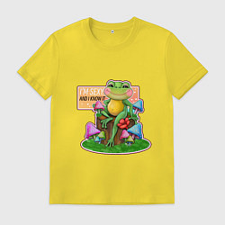 Мужская футболка Бодипозитивная лягушка