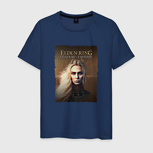 Мужская футболка Elden ring - Shadow of the erdtree / Тёмно-синий – фото 1