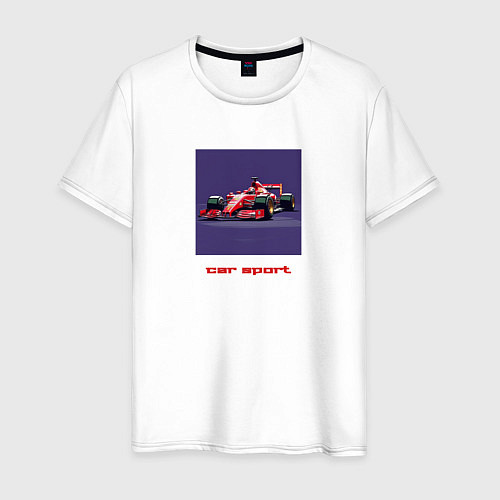 Мужская футболка Formula One race car red / Белый – фото 1