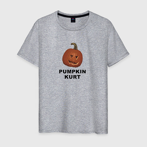 Мужская футболка Pumpkin Kurt - the office / Меланж – фото 1