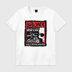 Футболка хлопковая мужская Bronx, цвет: белый