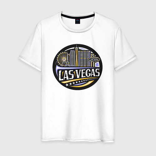 Мужская футболка Las Vegas USA / Белый – фото 1