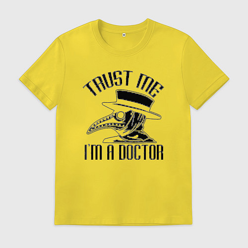 Мужская футболка Trust doctor / Желтый – фото 1