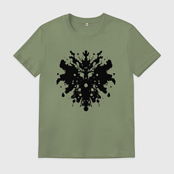 Мужская футболка Тест Роршаха - психоделическая абстракция