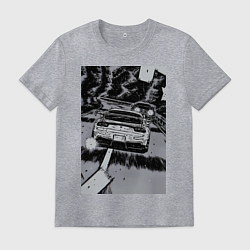 Футболка хлопковая мужская Авто jdm, цвет: меланж