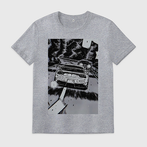 Мужская футболка Авто jdm / Меланж – фото 1
