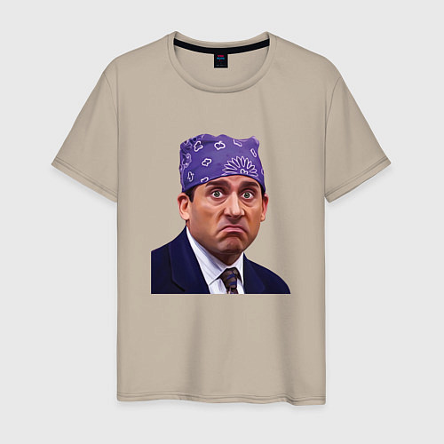 Мужская футболка Prison mike Michael Scott офис / Миндальный – фото 1