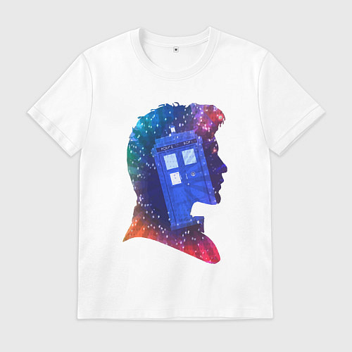 Мужская футболка Tardis and doctor / Белый – фото 1